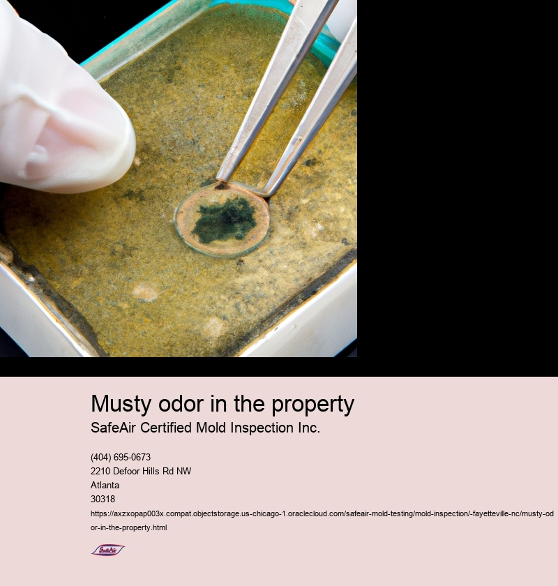 Musty odor in the property