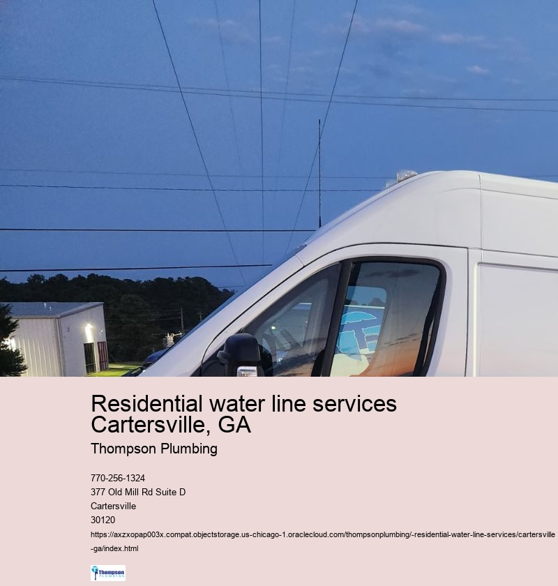Residential water line services Cartersville, GA