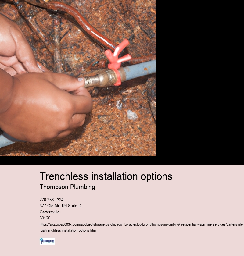 Trenchless installation options