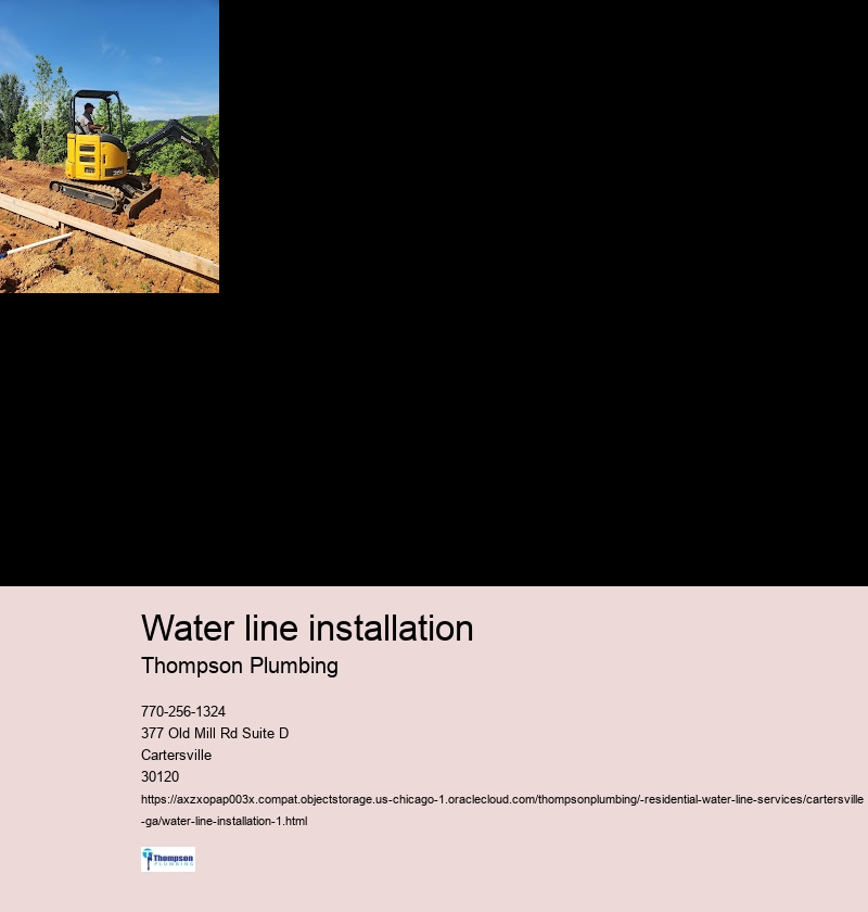 Water line installation